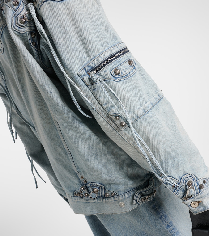  Balenciaga Balenciaga Cagole Oversized Denim Jacket 