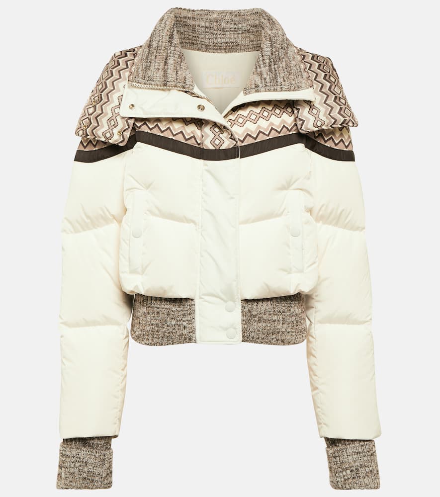 Chloé Printed puffer jacket
