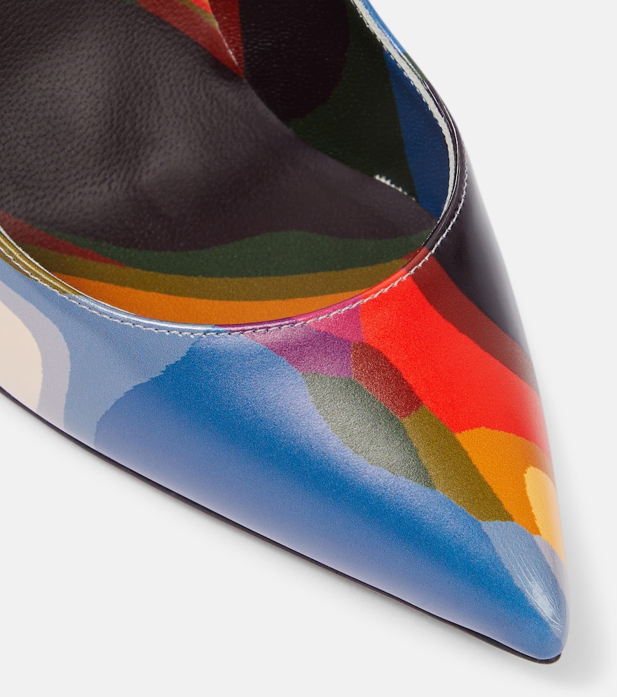  Christian Louboutin Christian Louboutin Hot Chick 100 Printed Leather Pumps 