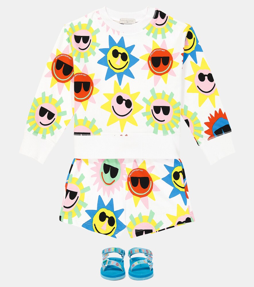  Stella Mccartney Kids Stella Mccartney Kids Set Aus Sweatshirt Und Shorts Aus Baumwolle 