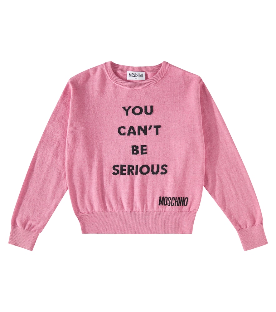 Moschino Kids Cotton and wool sweater