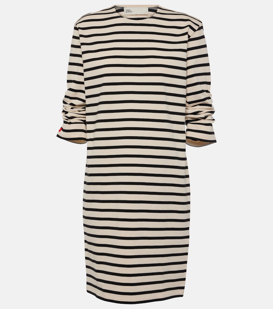 Tory Burch Striped cotton minidress　トリー バーチ ストライプ コットン ミニドレス Tory