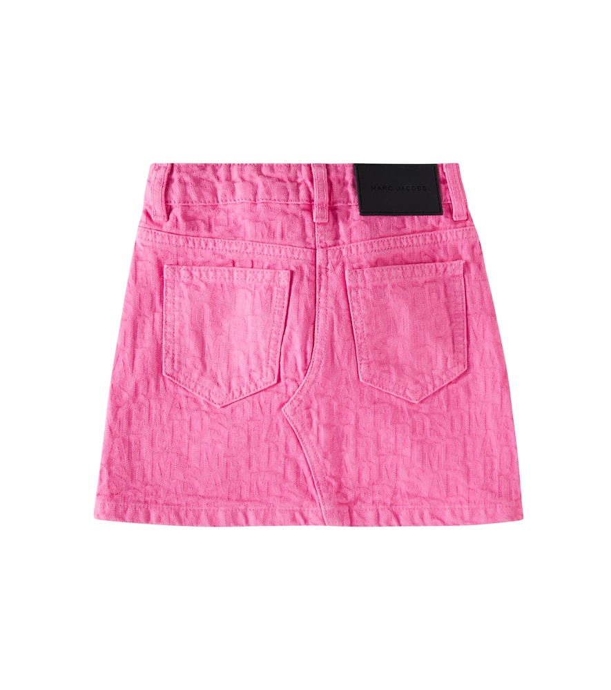 Marc Jacobs Jacquard Monogram Mini Skirt (4-12+ Years) In Pink