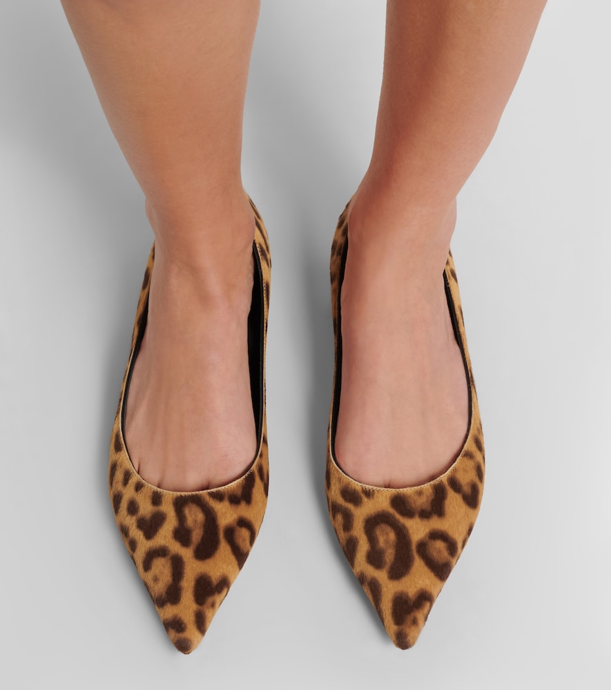 Jimmy Choo Love leopard-print ballet flats