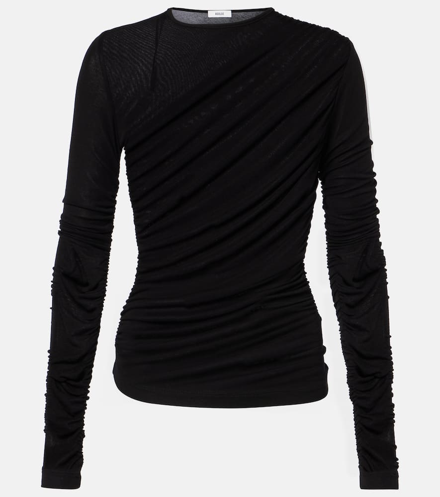 Tania ruched jersey top