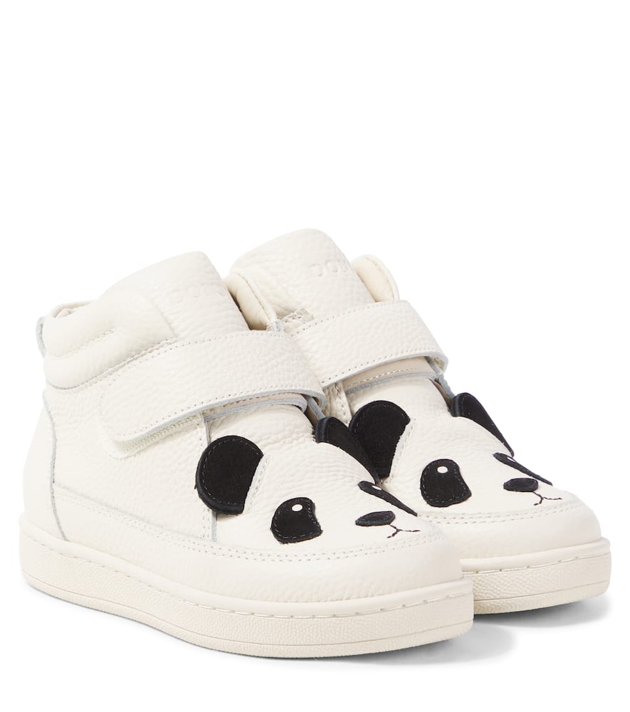 Donsje Mika Panda leather sneakers