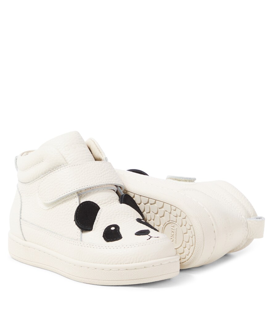  Donsje Donsje Mika Panda Leather Sneakers 