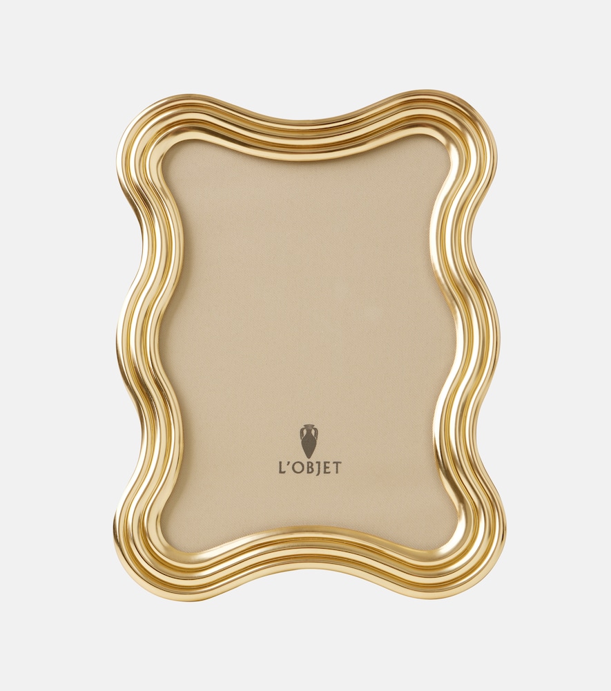 L'Objet Cadre Ripple en plaqué or 24 ct