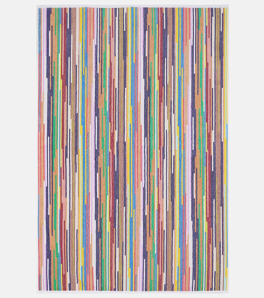 Shop Missoni Melody Striped Terry Bath Sheet In Multicoloured