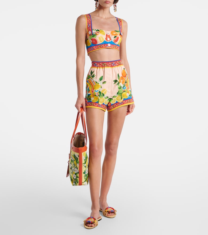 Dolce&Gabbana Taormina Embellished Raffia Sandals