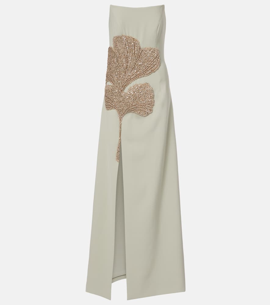 Faranna embellished crêpe gown