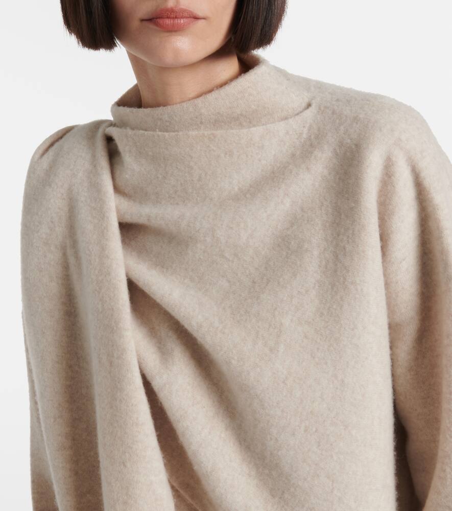 Vince Draped Sweater In Neutral