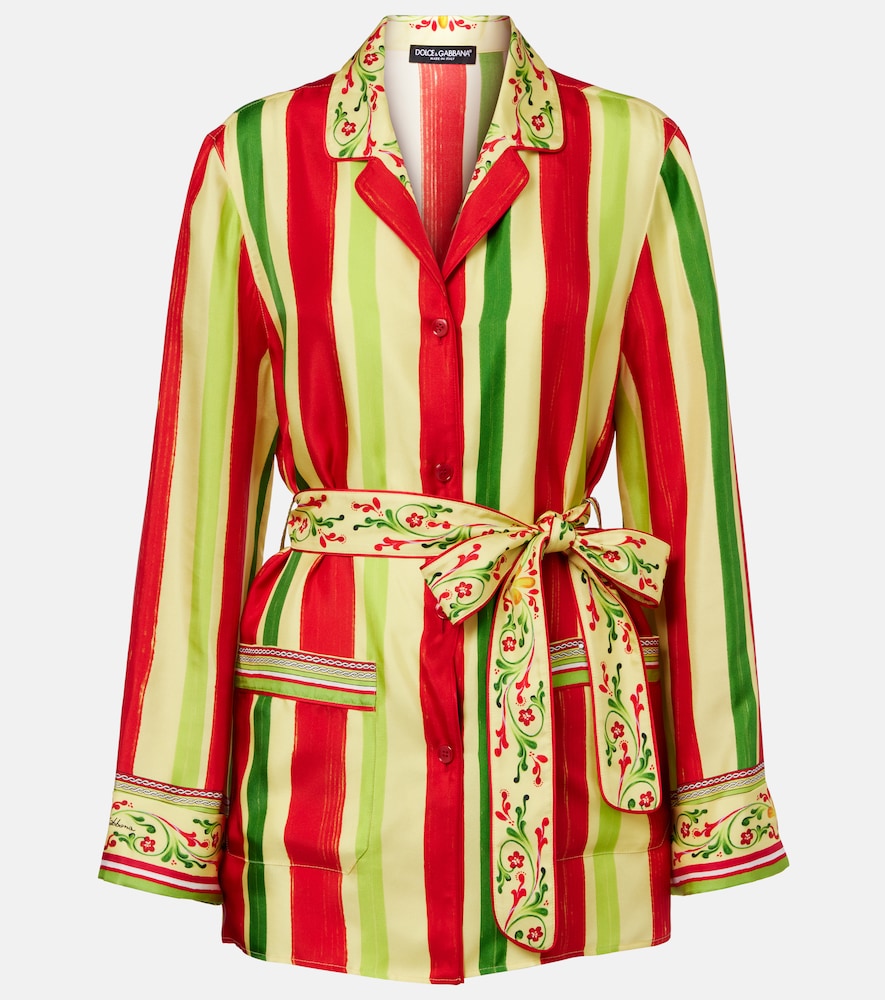 DolceGabbana Chemise raye en soie 1785 €