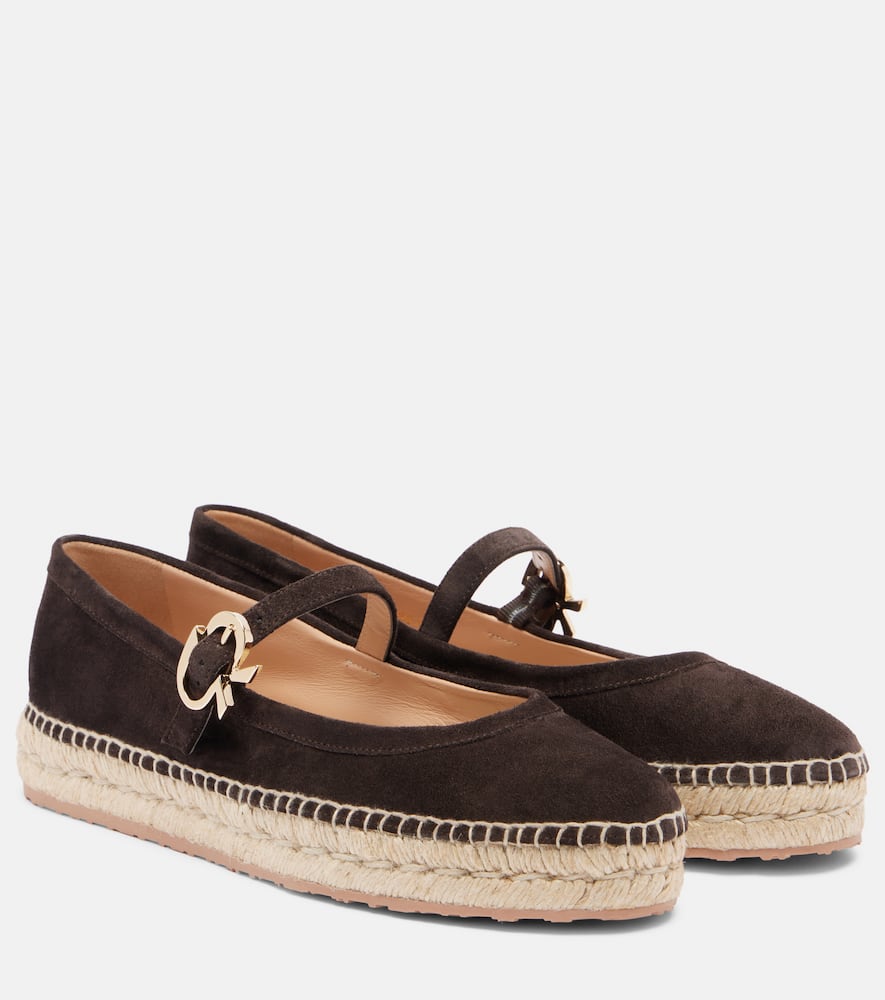 Elda suede espadrilles Mary Jane flats