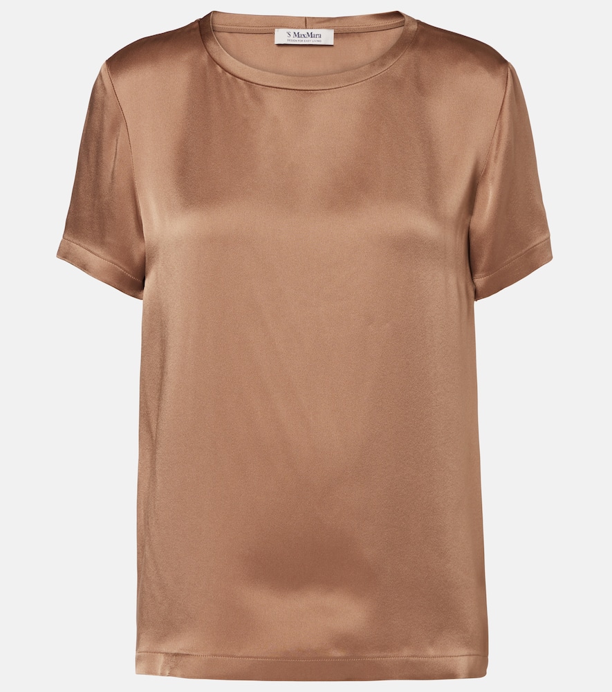 S Max Mara Rebecca Satin Top