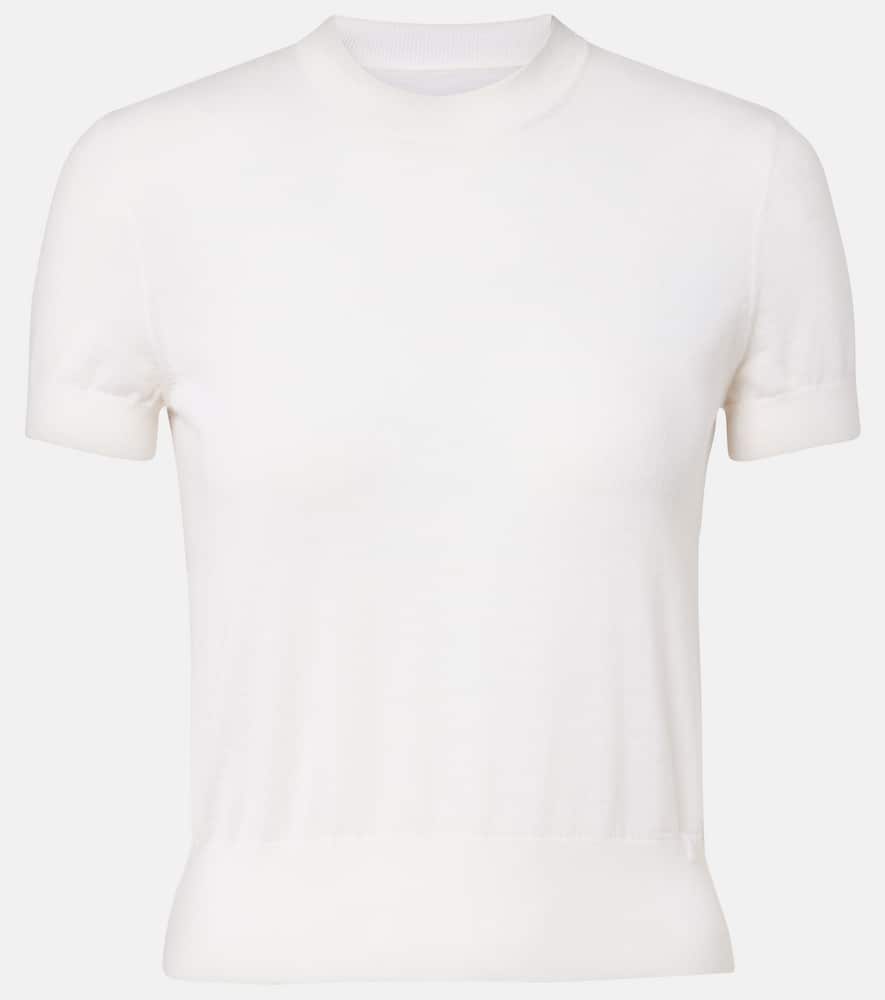 Givenchy Knitted Cashmere Top In White