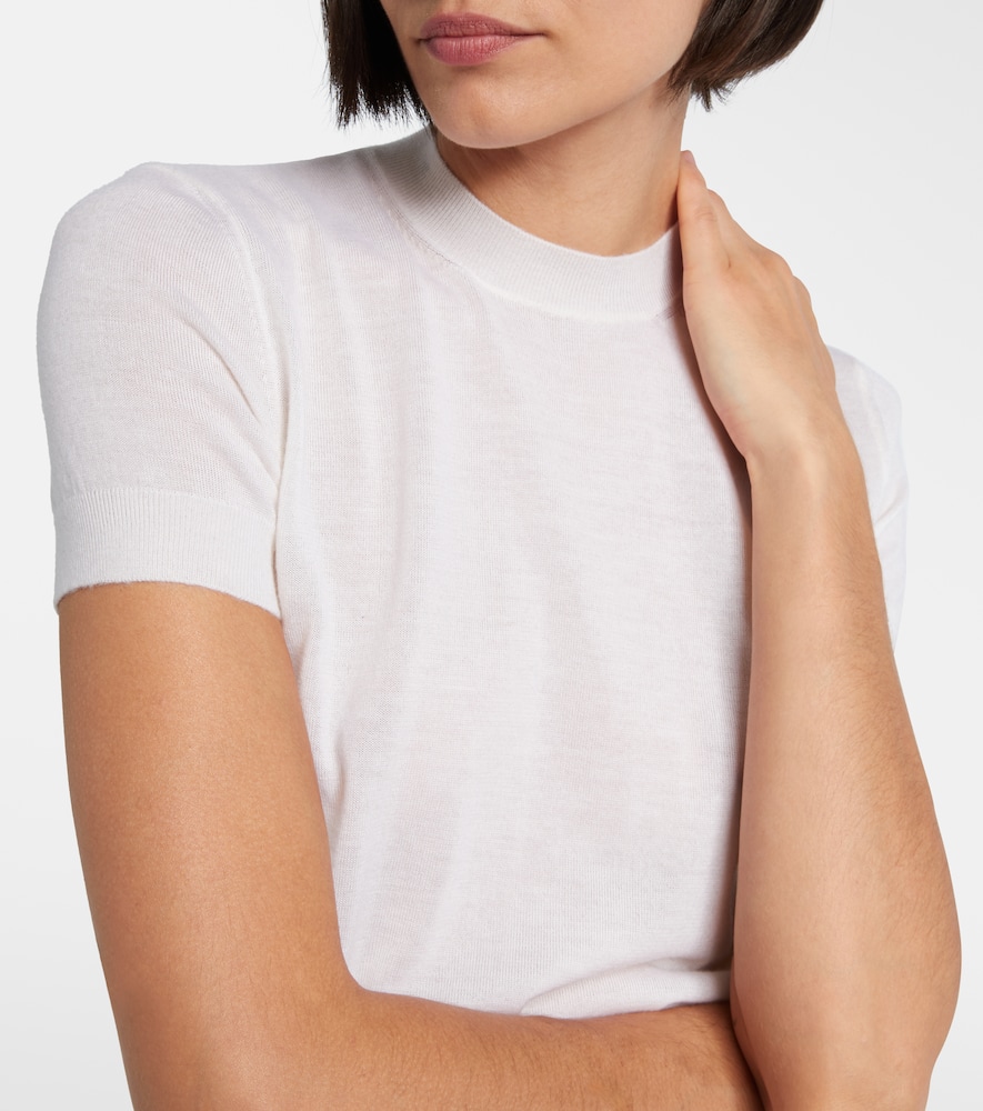 Givenchy Knitted Cashmere Top In White