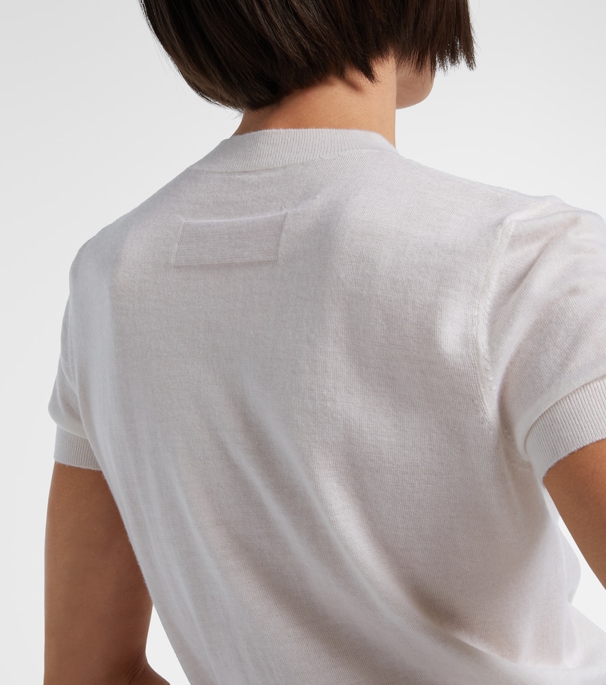 Givenchy Knitted Cashmere Top In White