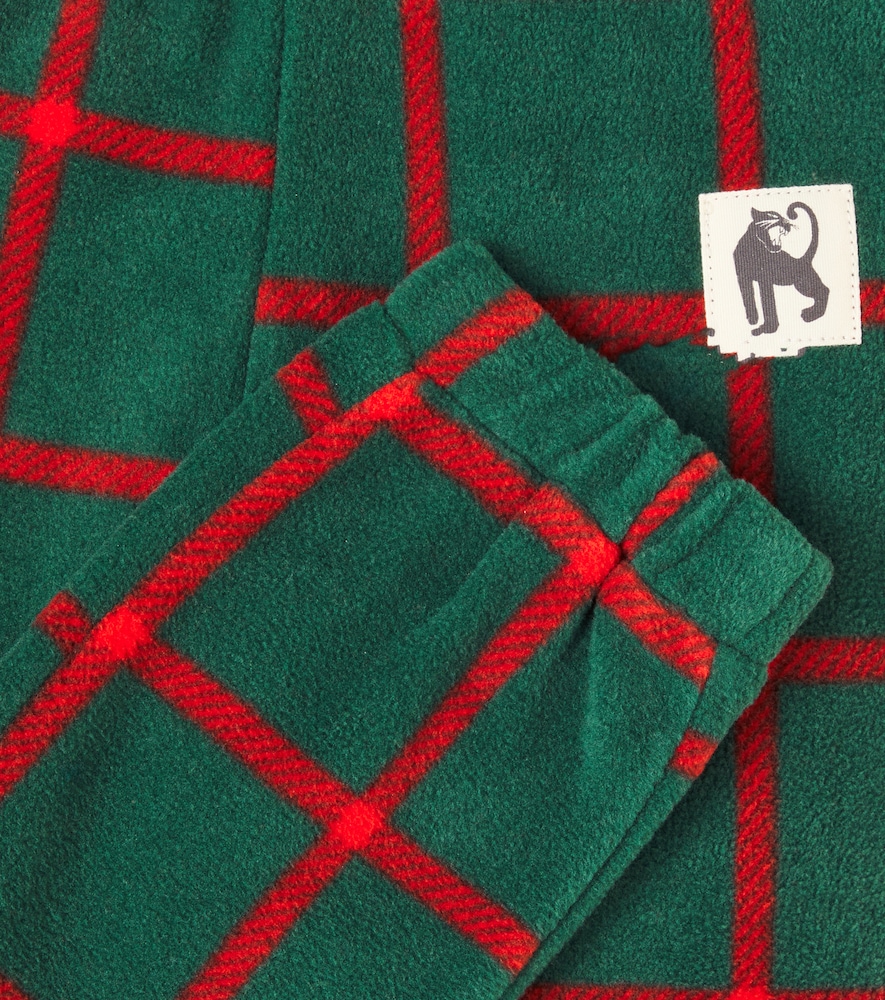  Mini Rodini Mini Rodini Checked Fleece Sweatpants 