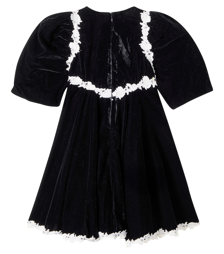  Petite Amalie Petite Amalie Kleid Aus Samt Mit Spitze 