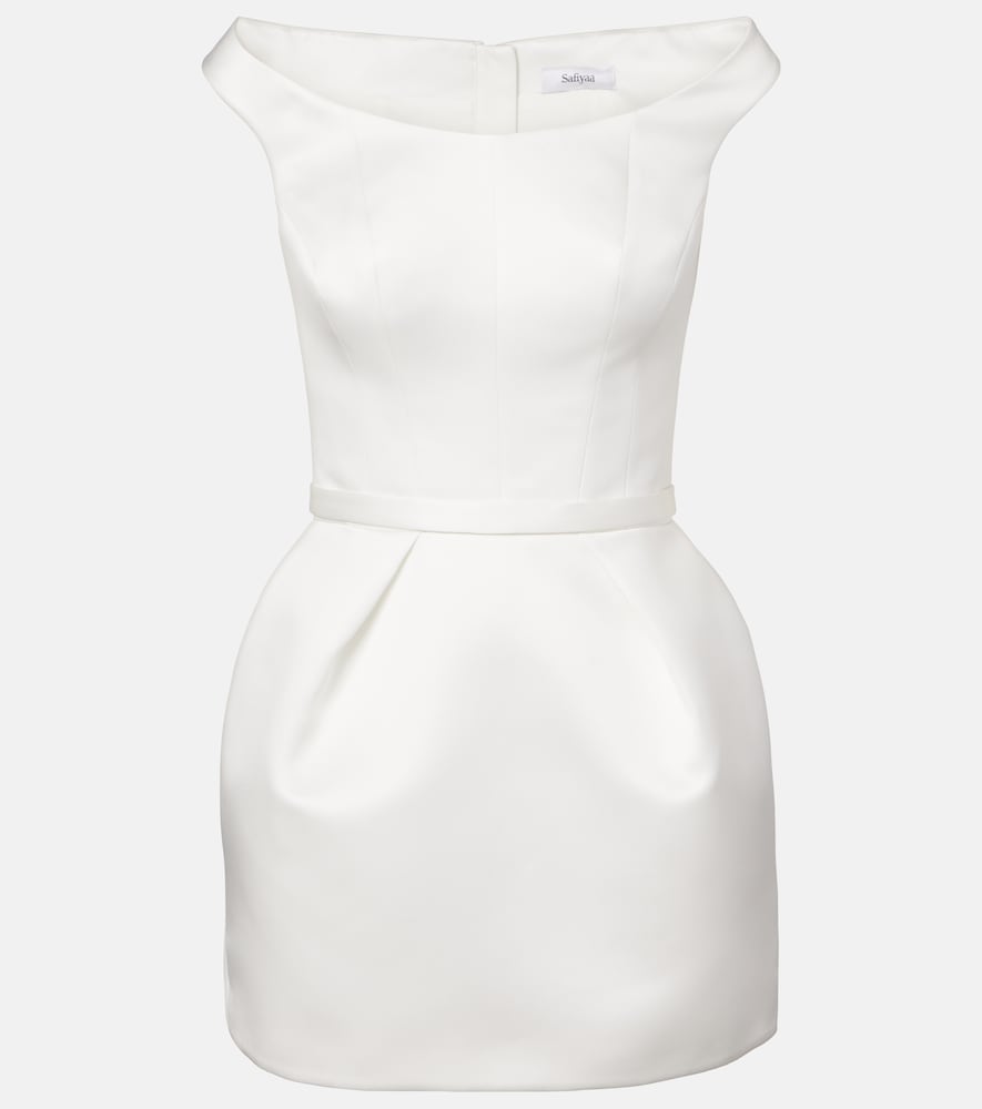 Safiyaa Bridal Senka off-shoulder minidress