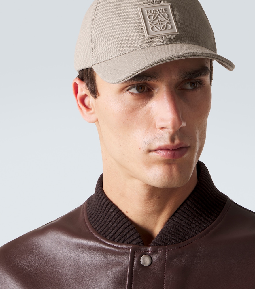  Loewe Loewe Anagram Cotton Canvas Baseball Cap 