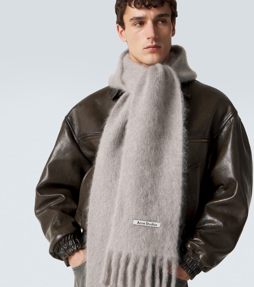  Acne Studios Acne Studios Schal Aus Mohair Und Wolle 
