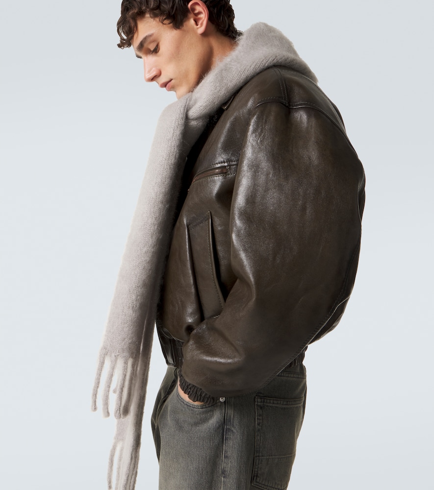  Acne Studios Acne Studios Schal Aus Mohair Und Wolle 
