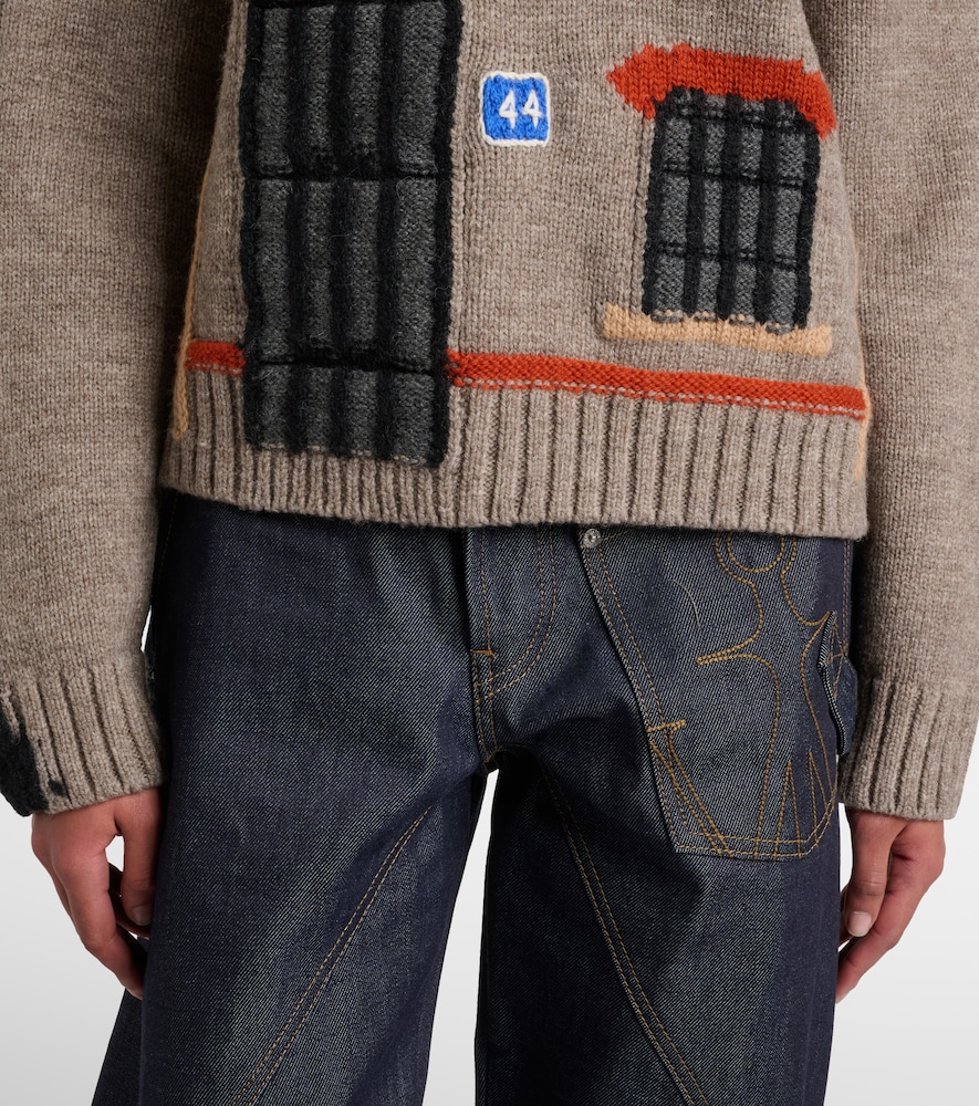  Jw Anderson Jw Anderson Polopullover Aus Woll-jacquard 