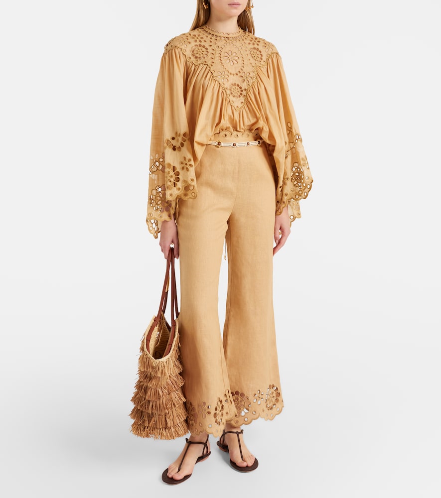 Zimmermann Awaken broderie anglaise cotton blouse