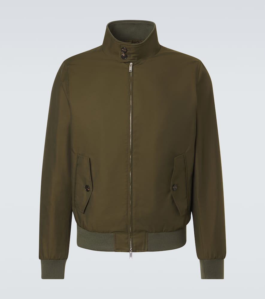 Slowear Cotton-blend Bomber Jacket In Green