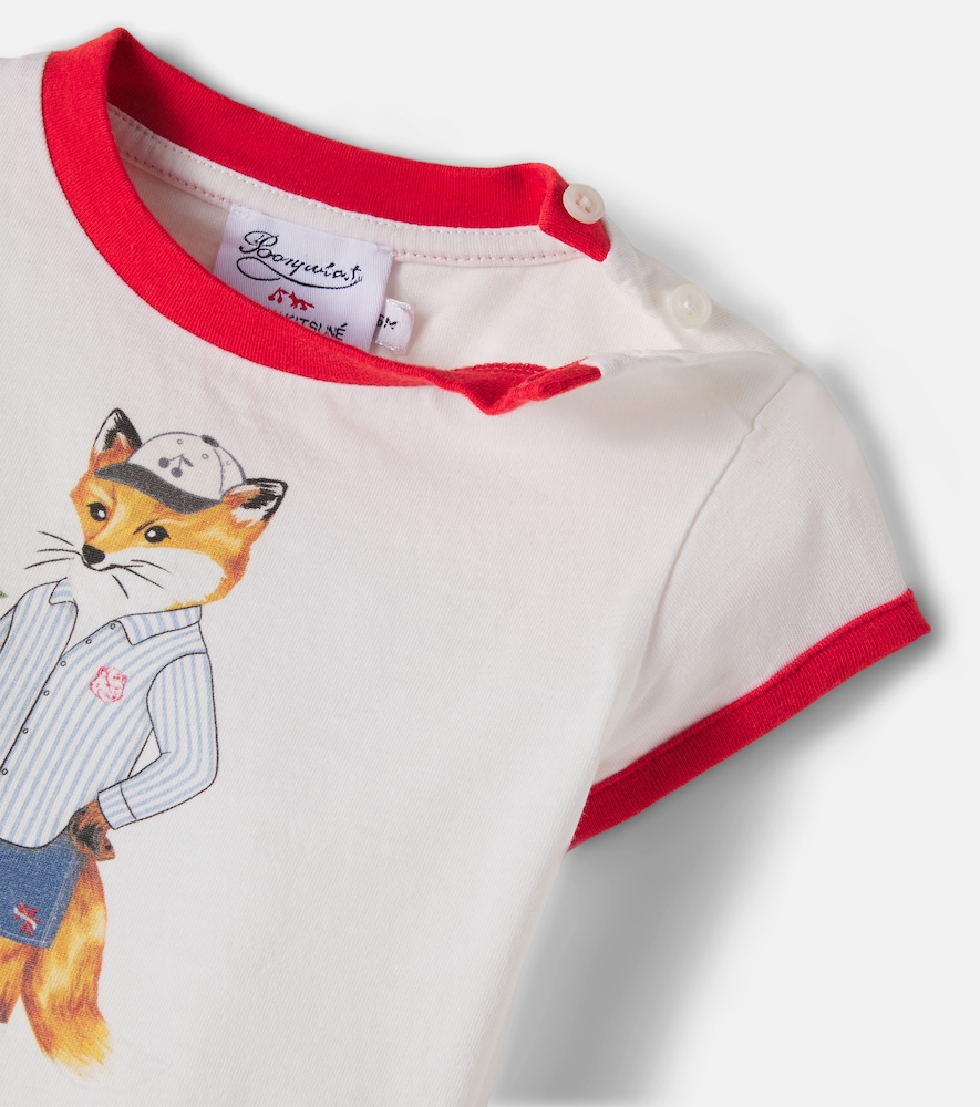  Bonpoint Bonpoint X Maison Kitsuné Baby T-shirt Lyrical Aus Baumwolle 