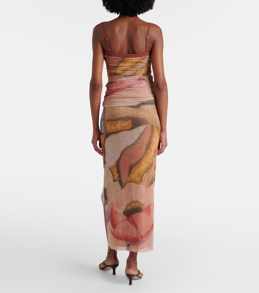 Printed Mesh Maxi