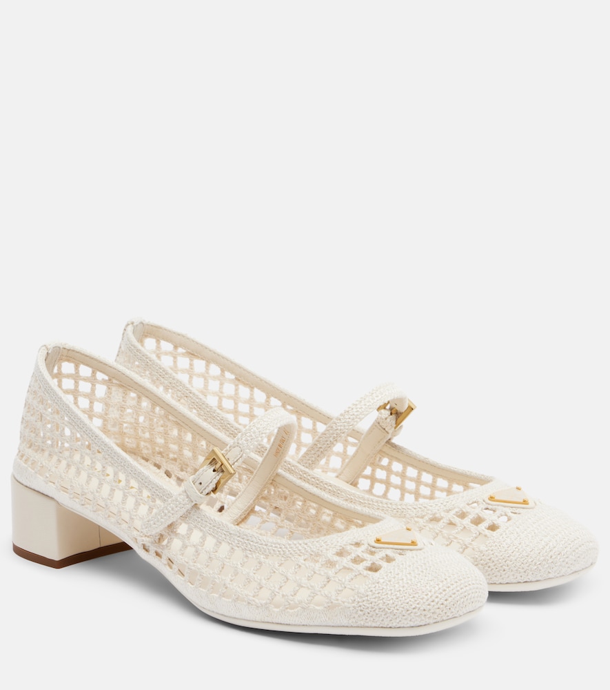Prada Crochet Mary Jane pumps