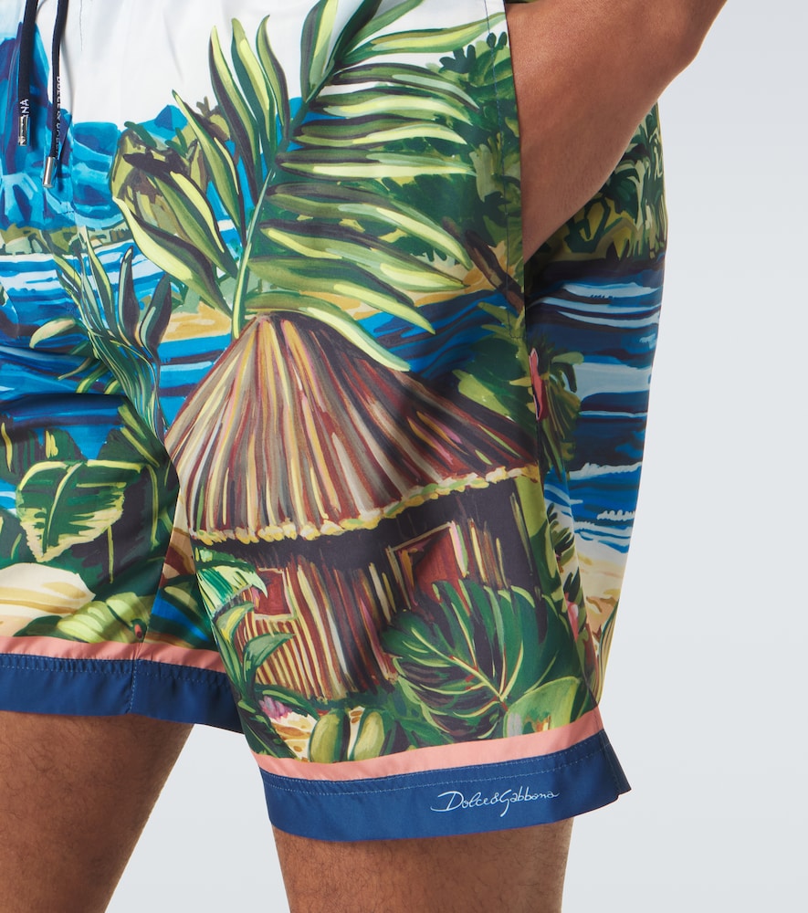  Dolce&gabbana Dolce&gabbana Printed Swim Trunks 