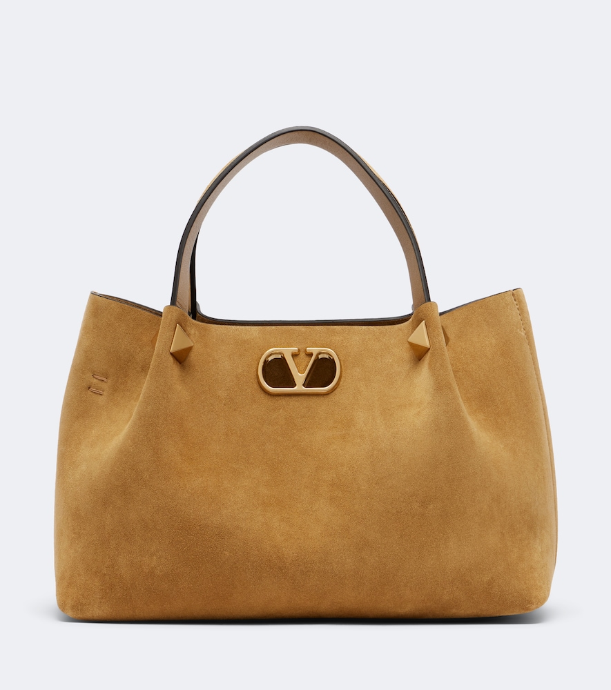 Henkeltasche Signature Small aus Veloursleder