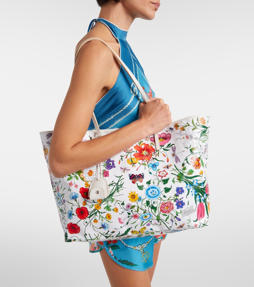 Gucci Gucci Tribeca Large floral canvas shopper