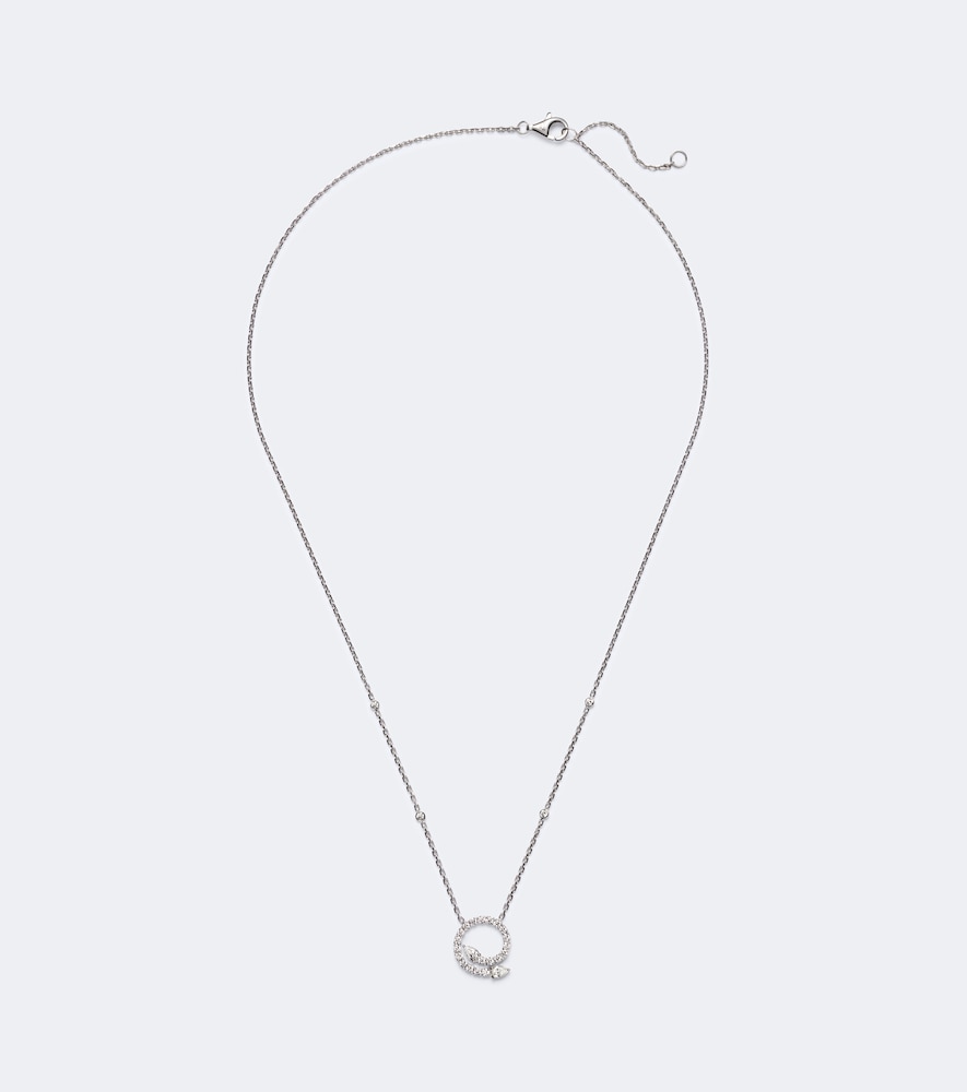 Halskette Diamond Twist aus 18kt Weißgold mit Diamanten