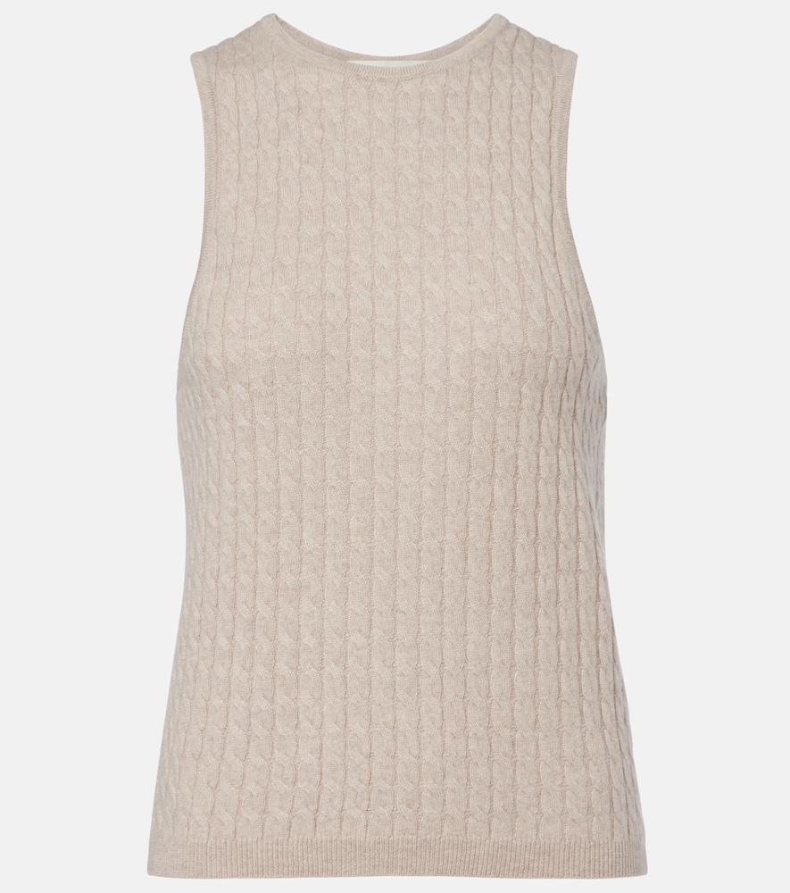 Iora Cable-Knit Cashmere Tank Top