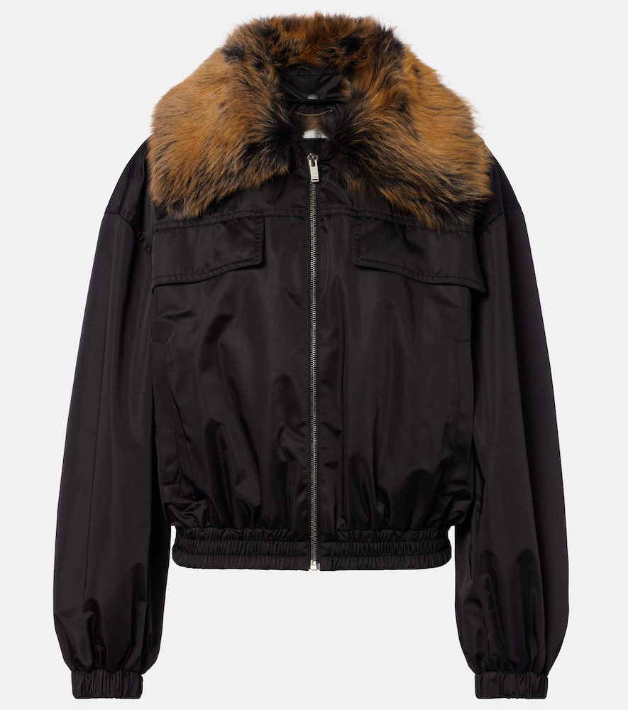 Saint Laurent Blouson col en fourrure 3900 €