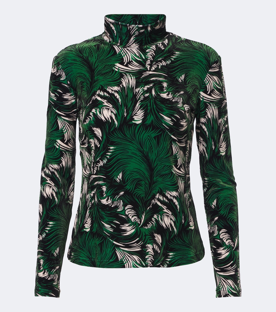Printed Velvet Top