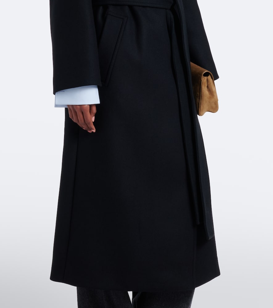 Fiore Wool-Blend Wrap Coat
