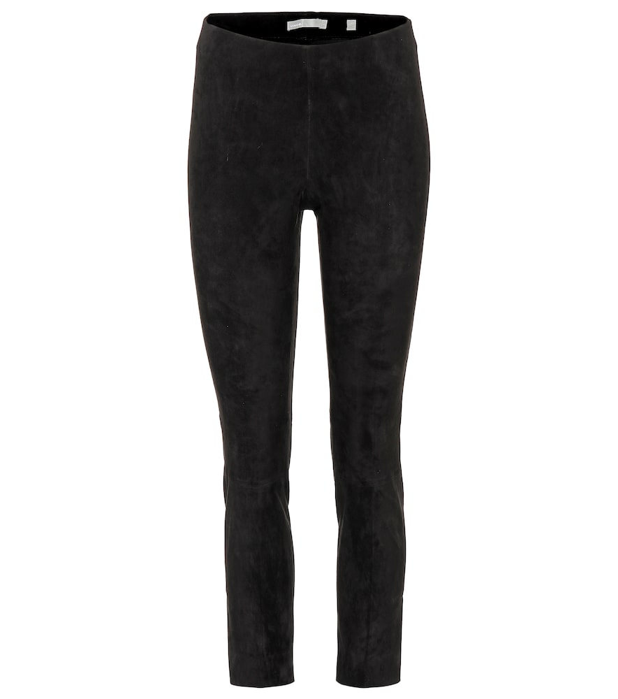 Vince Women's Black Suede Leggings UK Size 12 - Mytheresa