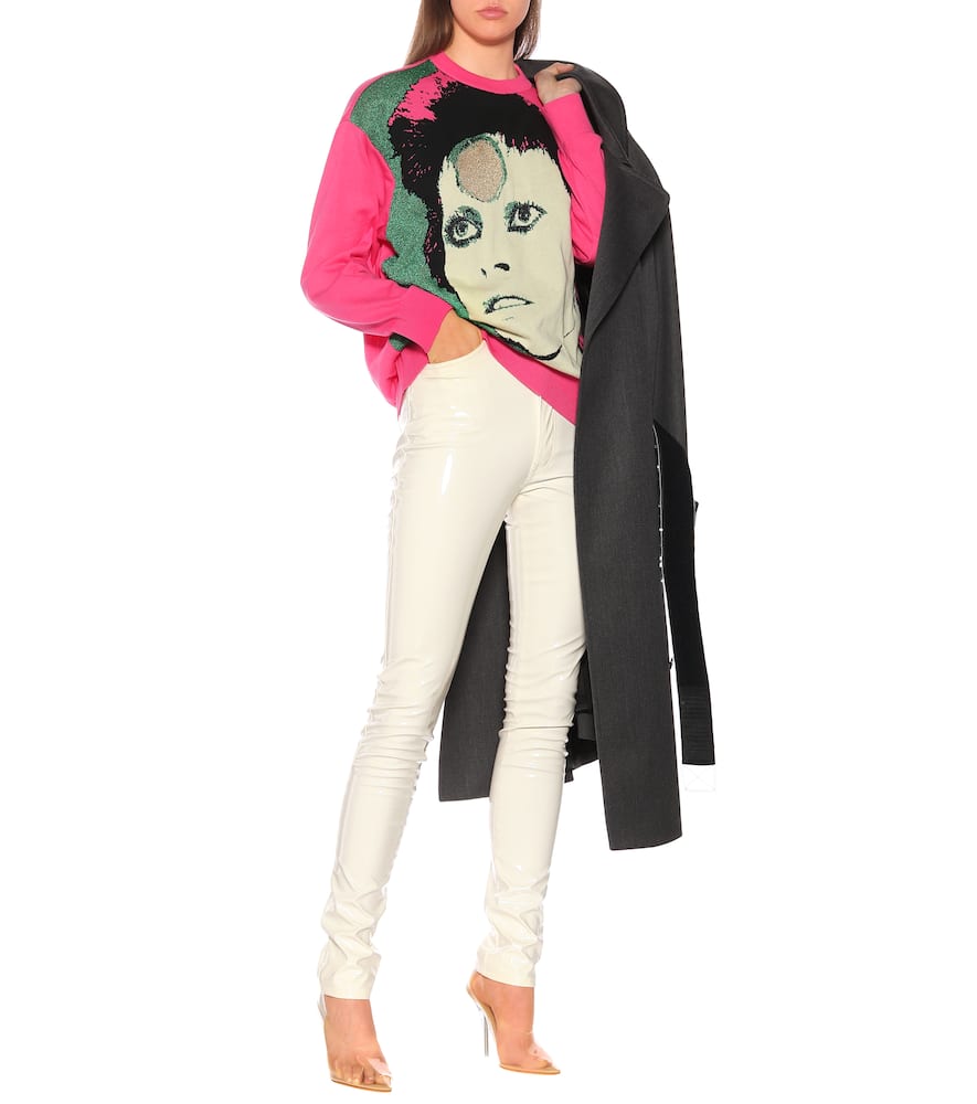 UNDERCOVER DAVID BOWIE COTTON-BLEND SWEATER
