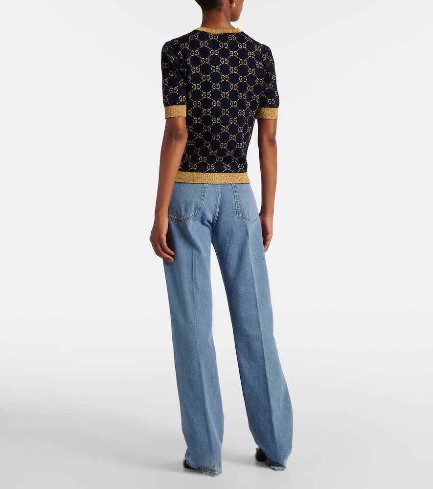  Gucci Gucci Top Aus Jacquard-strick 