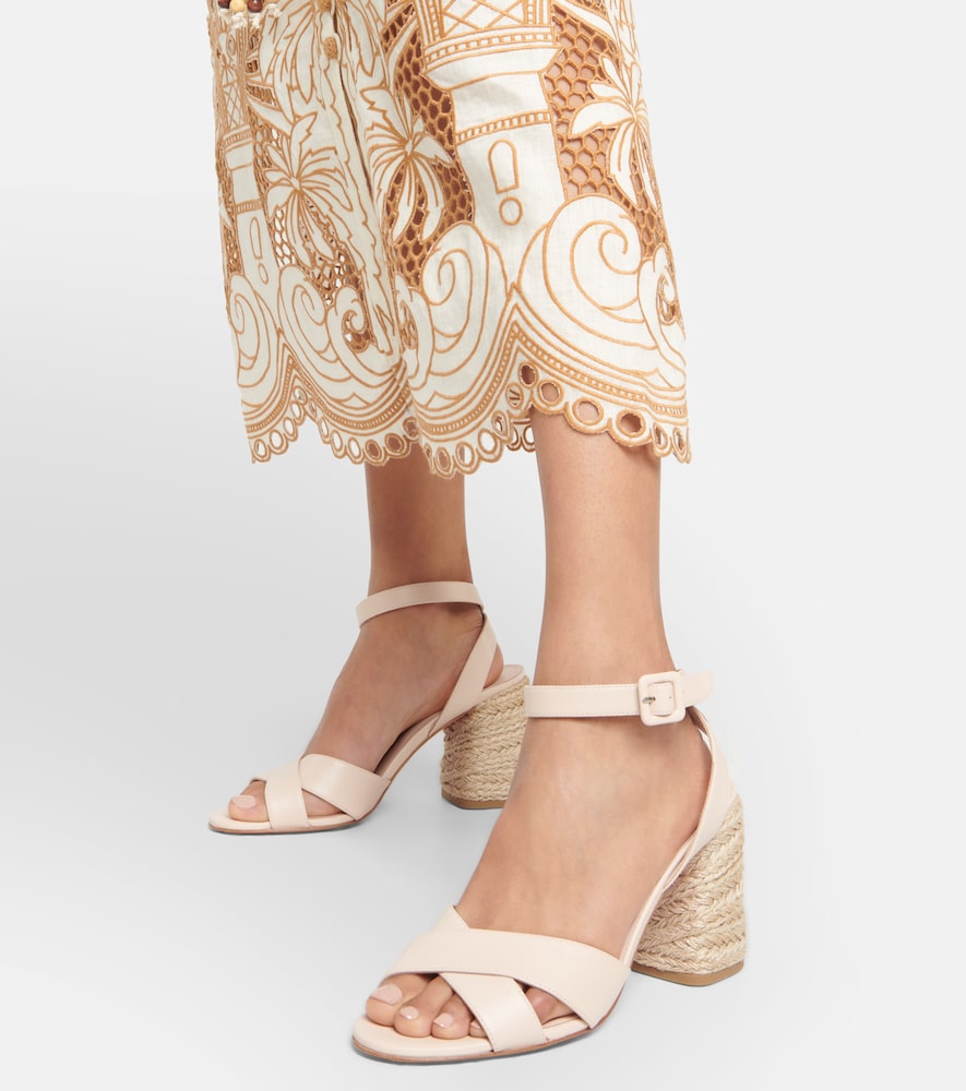 Mariza 85 Leather Espadrilles Sandals