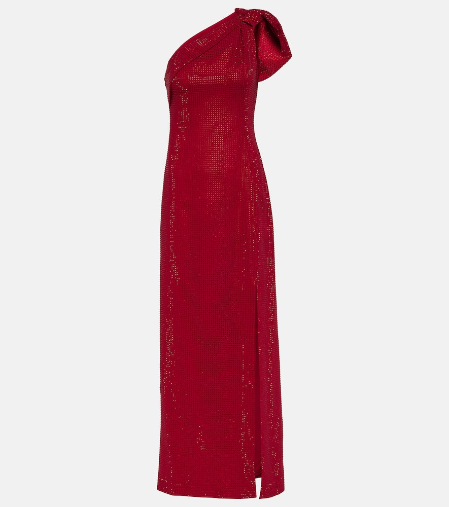 Roland Mouret One-shoulder diamanté-embellished gown
