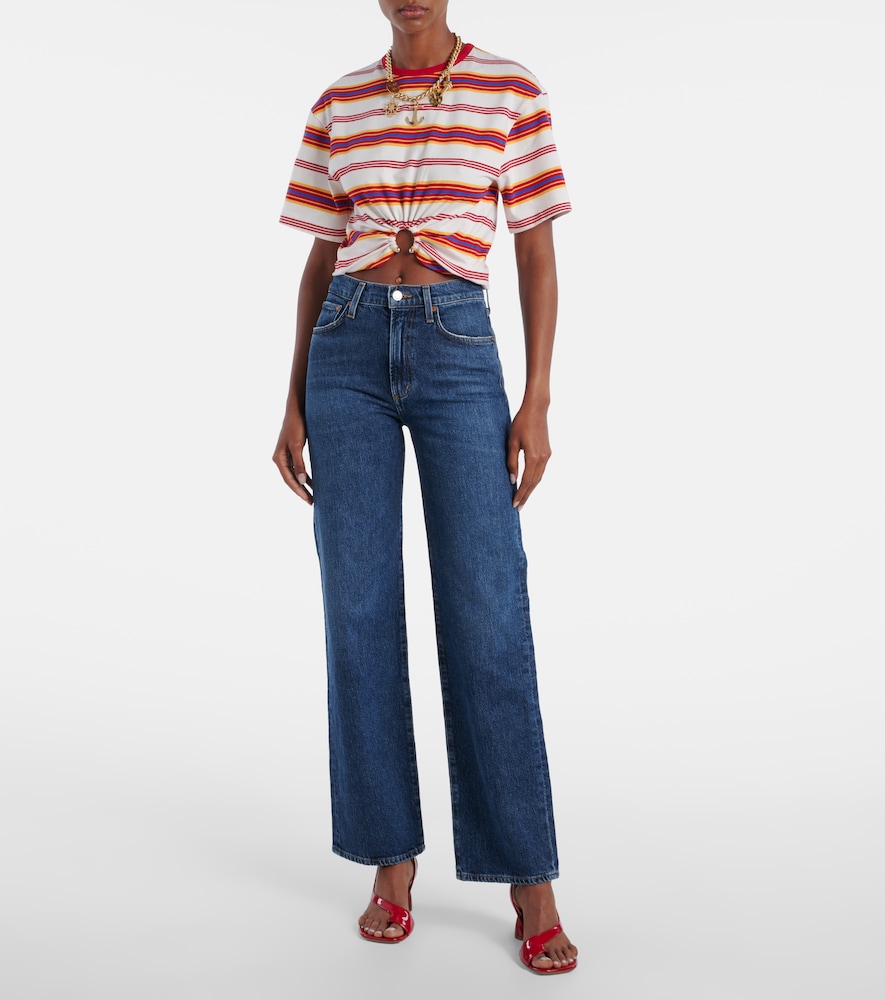 Harper Mid-Rise Straight Jeans