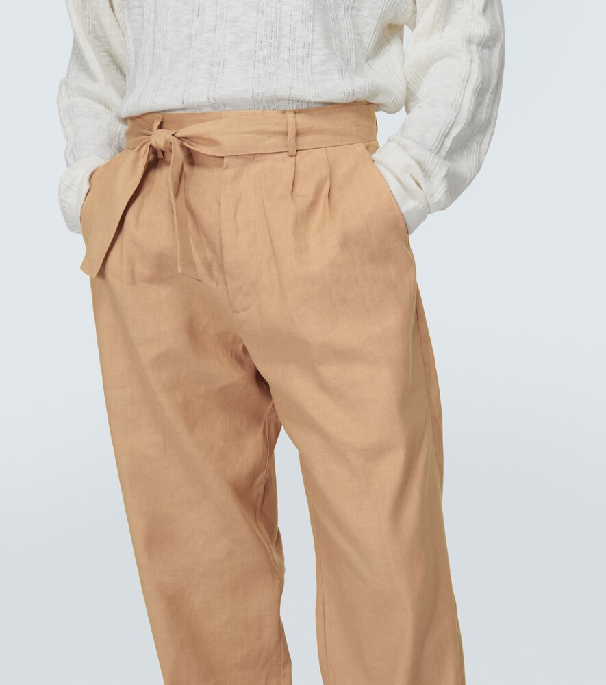  Commas Commas Pantalones Rectos De Lino Y Algodón 