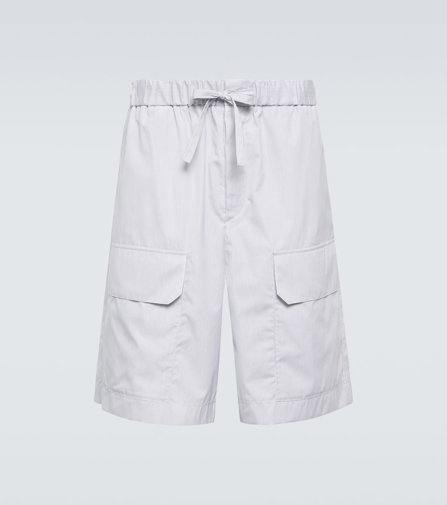 Jil Sander Jil Sander Striped cotton Bermuda shorts　Jil Sander ストライプコットンバミューダショーツ